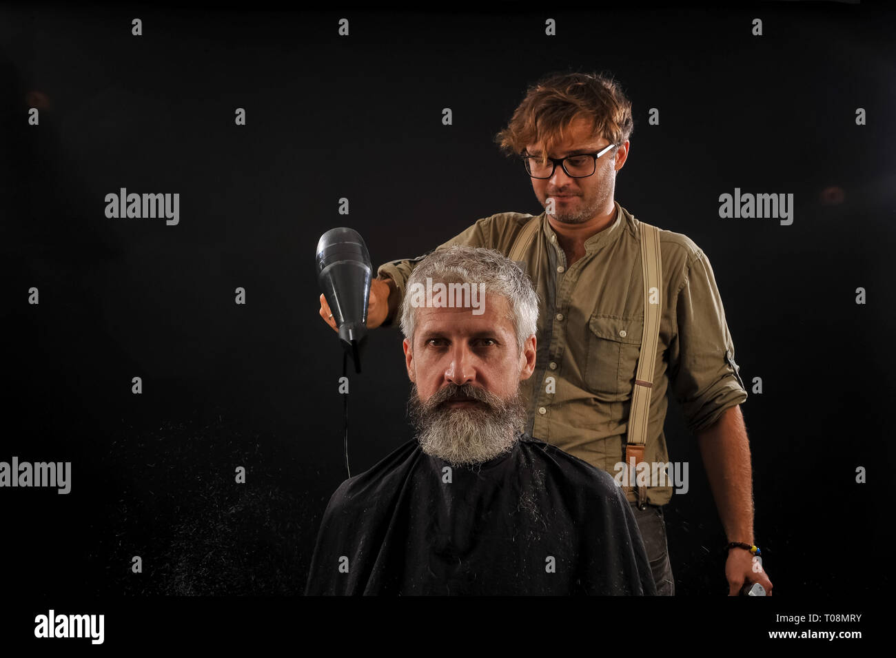 Gray haired old man hi-res stock photography and images - Alamy