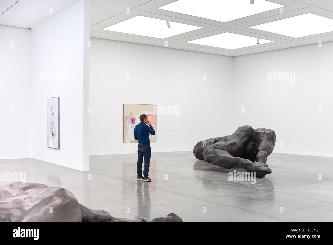 The Tracey Emin exhibition 'A Fortnight of Tears' opens at the White Cube Gallery, Bermondsey, London Stock Photo