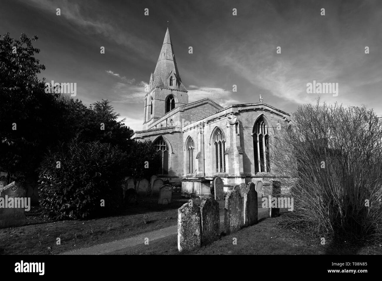 St Johns church, Ryhall village, Lincolnshire, England, UK Stock Photo