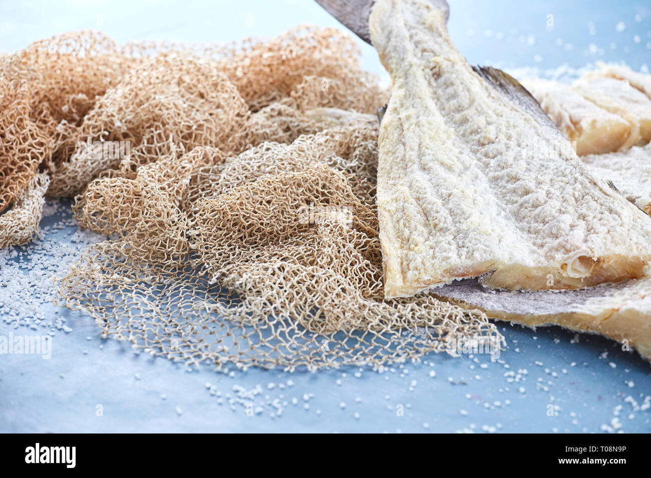 Cod fish salted cod fish portuguese recipes Stock Photo Alamy