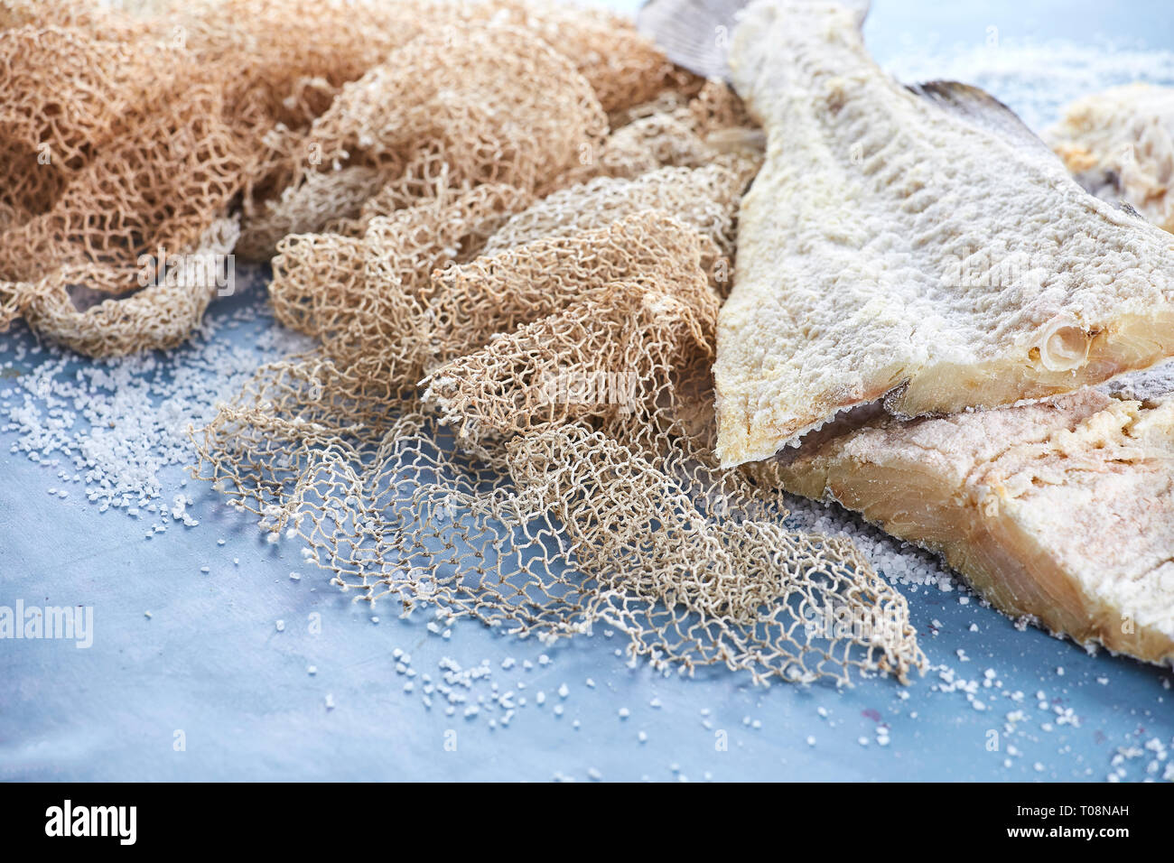 Cod fish salted cod fish portuguese recipes Stock Photo Alamy