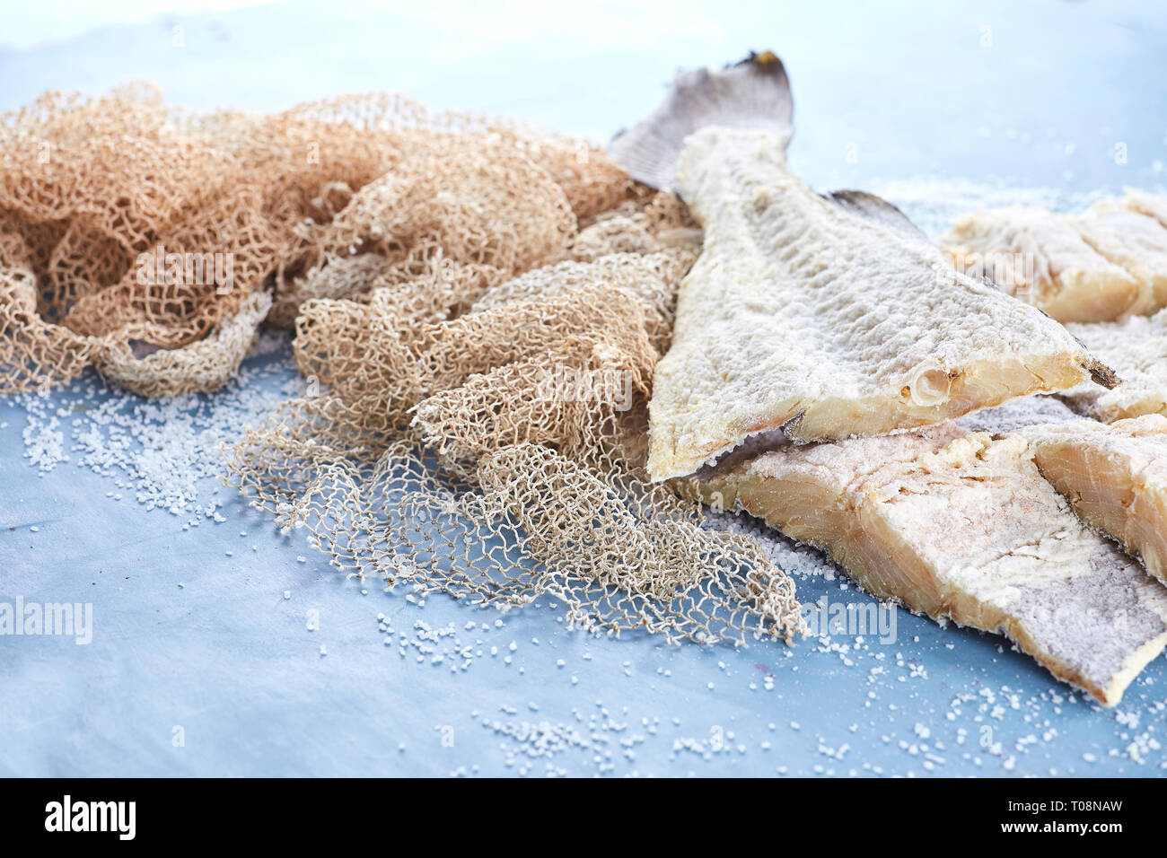 Cod fish salted cod fish portuguese recipes Stock Photo Alamy