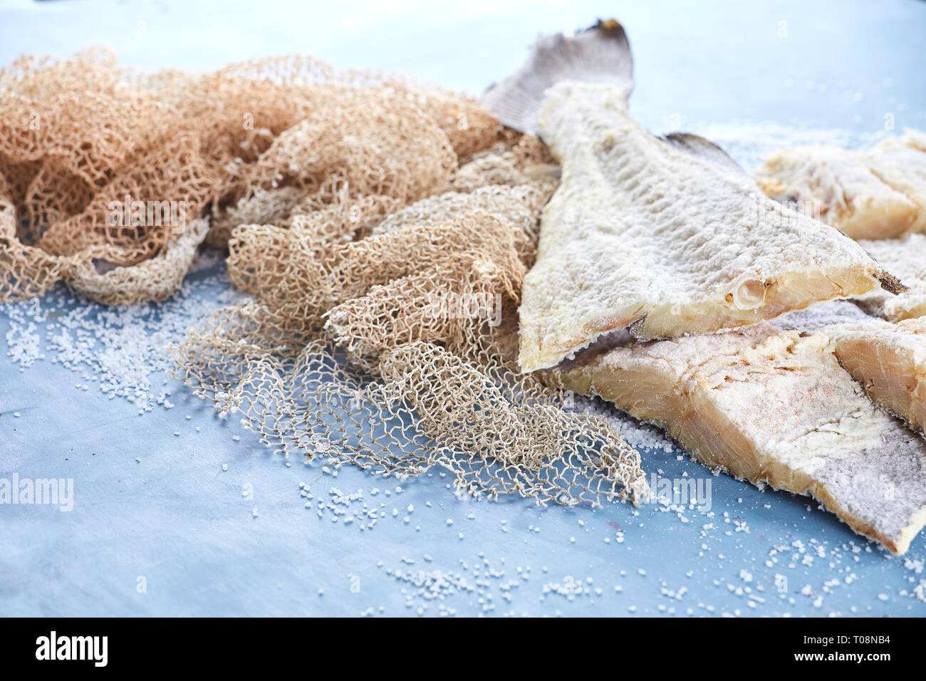 Cod fish salted cod fish portuguese recipes Stock Photo Alamy