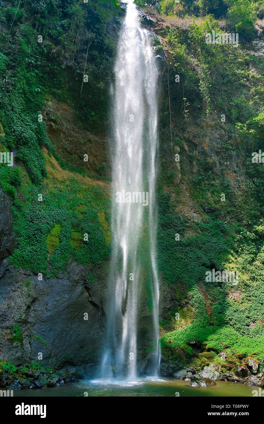 Rainbow Waterfall or Cimahi Waterfall (Curug Cimahi) in Java Indonesia ...