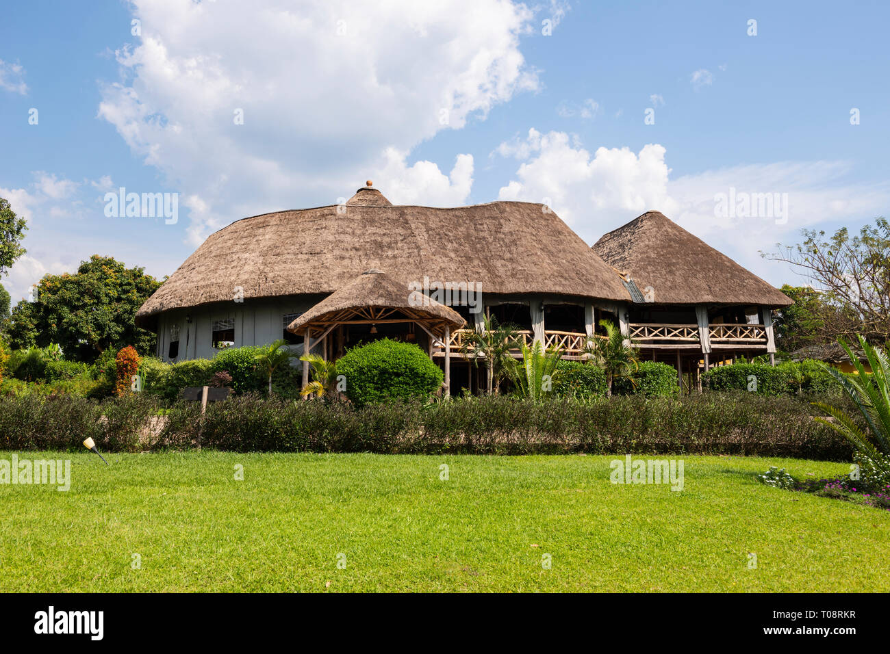 Crater Safari Lodge located close to Kibale Forest National Park in South West Uganda, East Africa Stock Photo