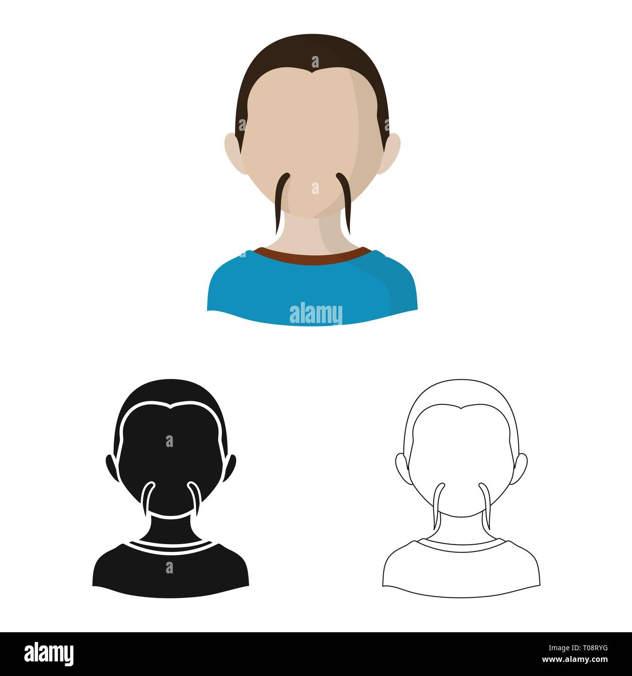 Vector design of imitator and resident logo. Collection of imitator and ...