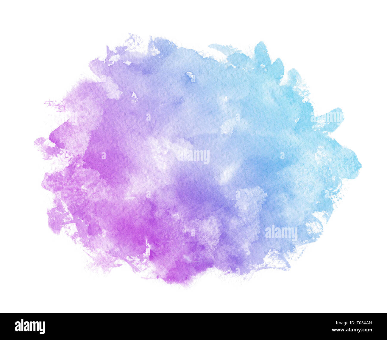 Abstract pink blue violet purple watercolor on white  color  splashing in the  is a hand drawn Stock Photo - Alamy