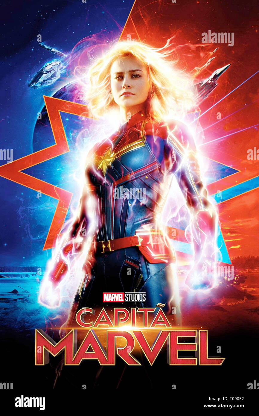 CAPTAIN MARVEL, (aka CAPITA MARVEL), Brazilian poster, Brie Larson as ...