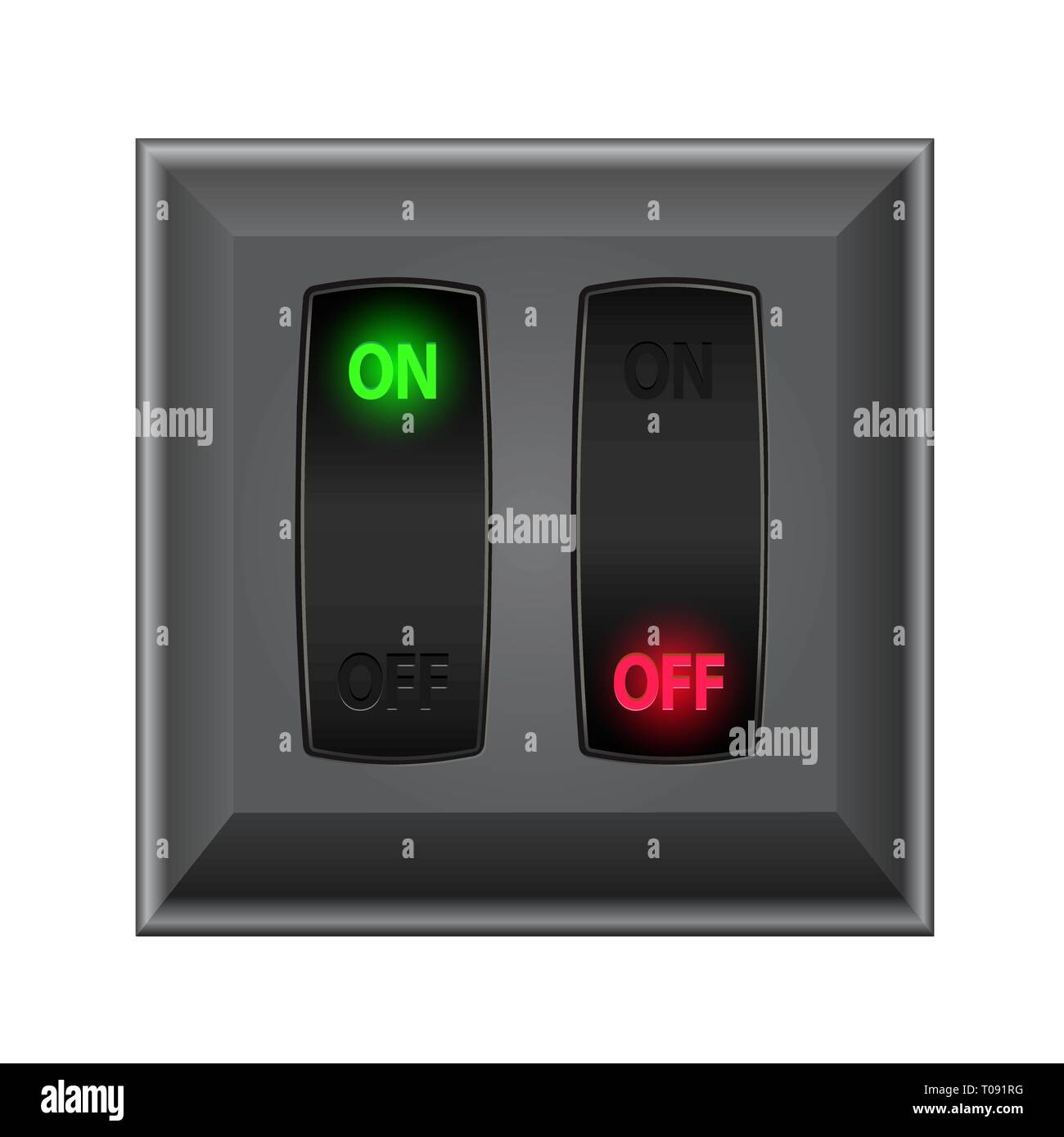 switches in on and off Stock Vector Image & Art Alamy