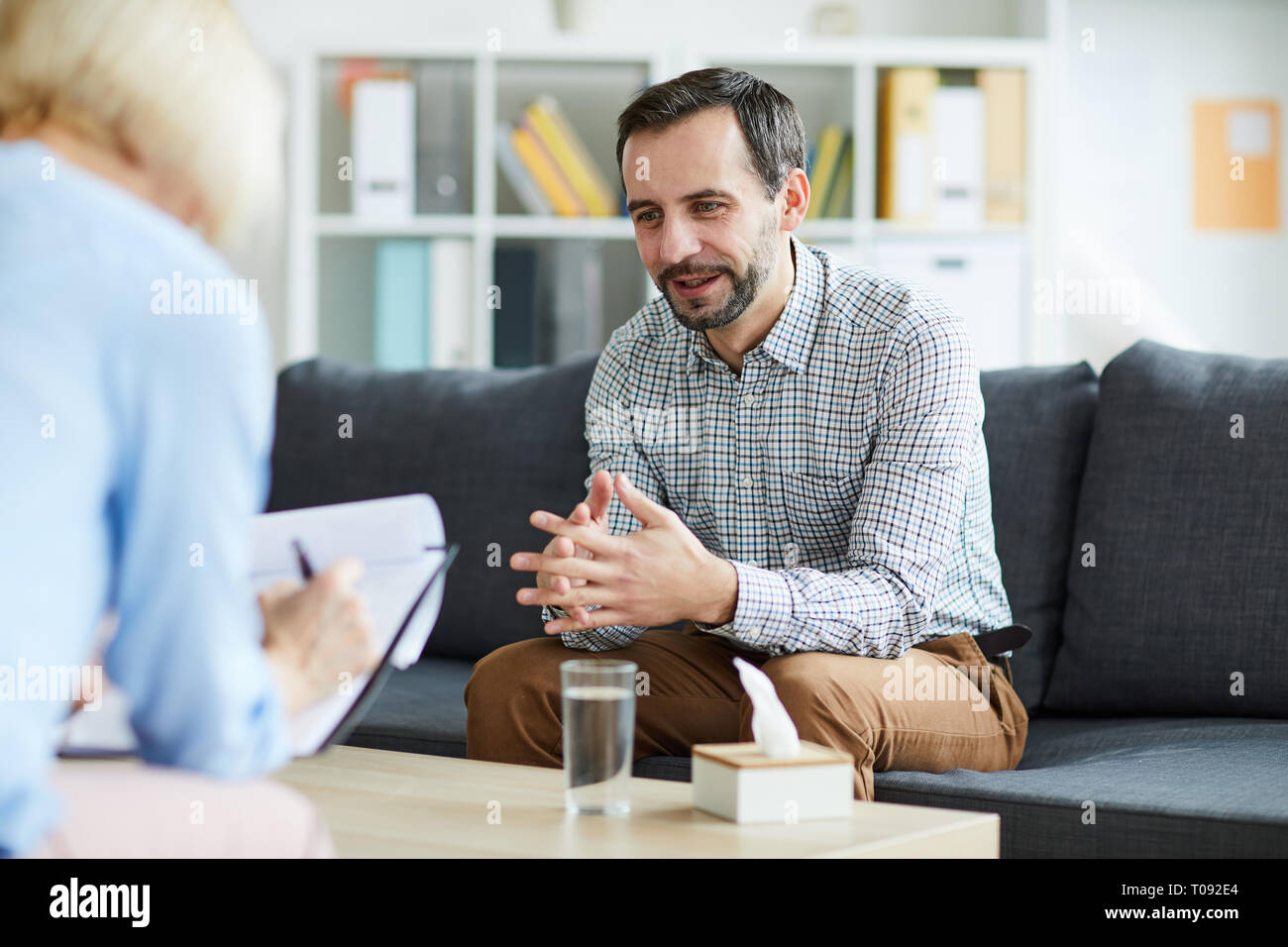 Man counselor hi-res stock photography and images - Alamy