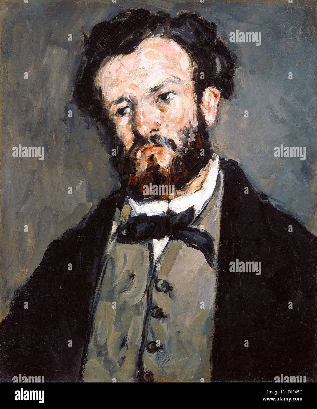 Paul Cézanne, Portrait of Anthony Valabrègue, c. 1869 Stock Photo