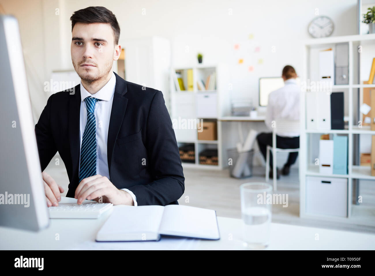 Serious analyst Stock Photo