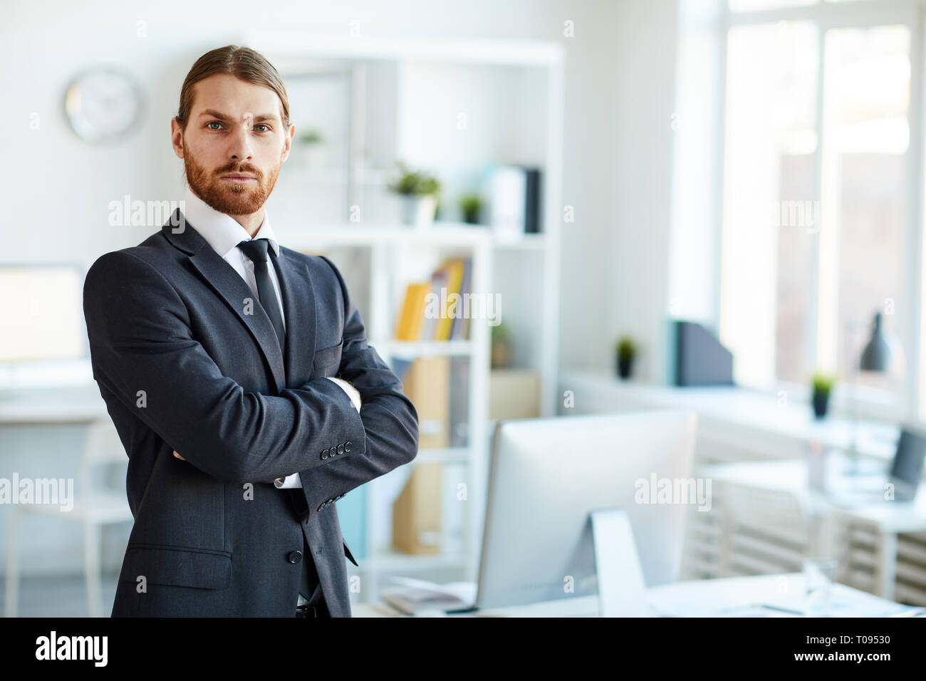 Elegant broker Stock Photo