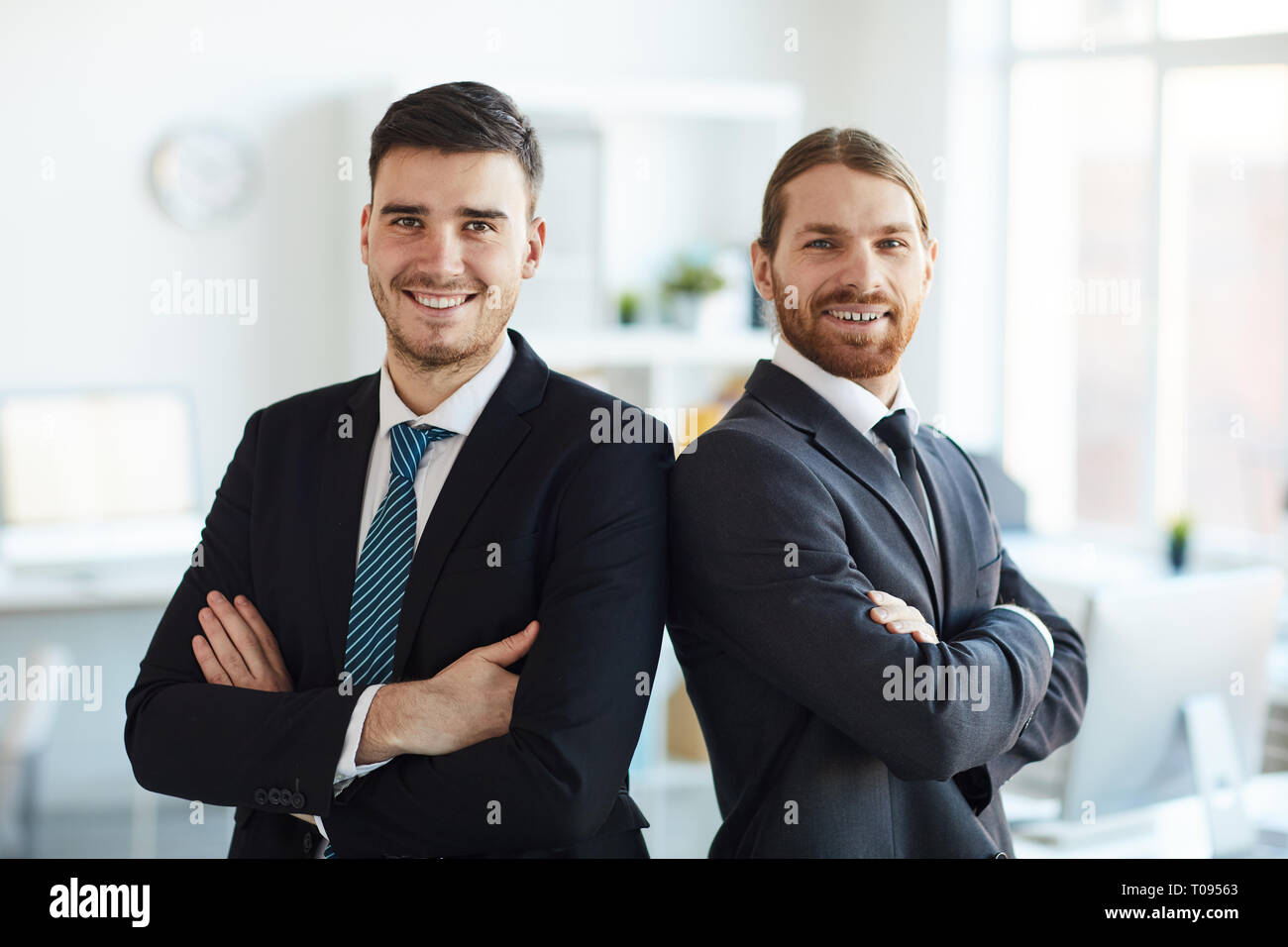 Successful brokers Stock Photo