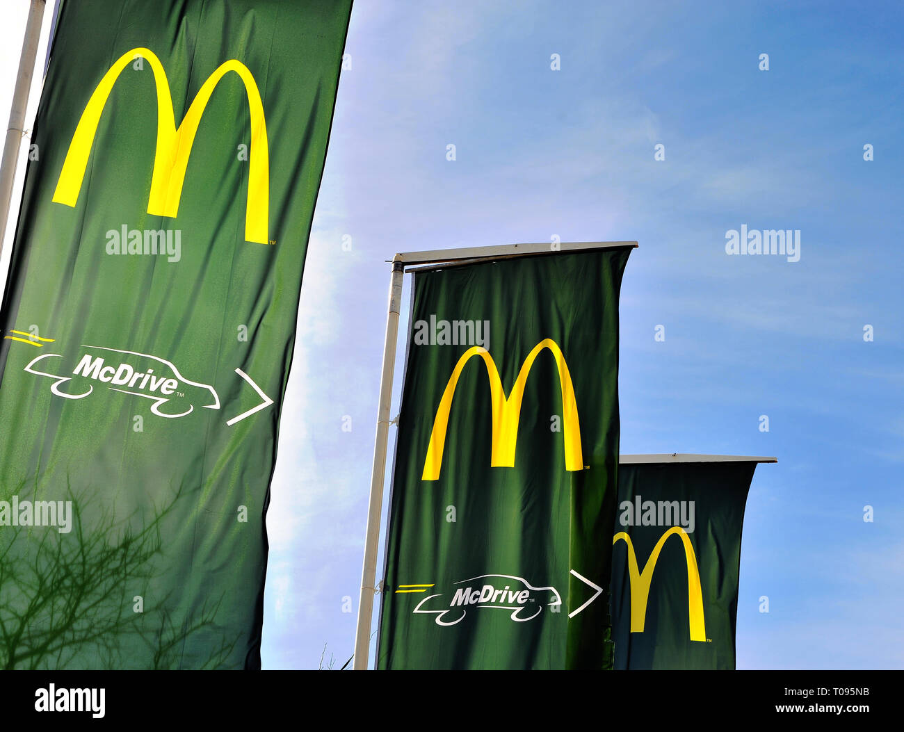 Lagos Portugal February 26 Logo Of Mcdonald S And Mcdrive In