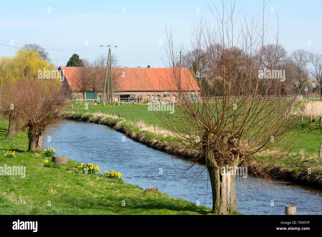 Deutschland, NordrheinWestfalen, Kreis Wesel, HamminkelnLoikum, Fluss