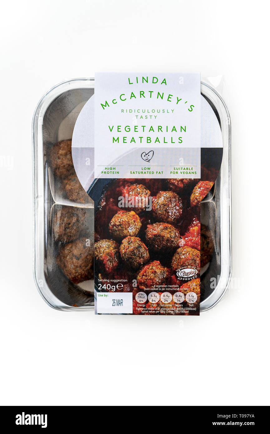Linda McCartney's vegetarian meatballs Stock Photo Alamy