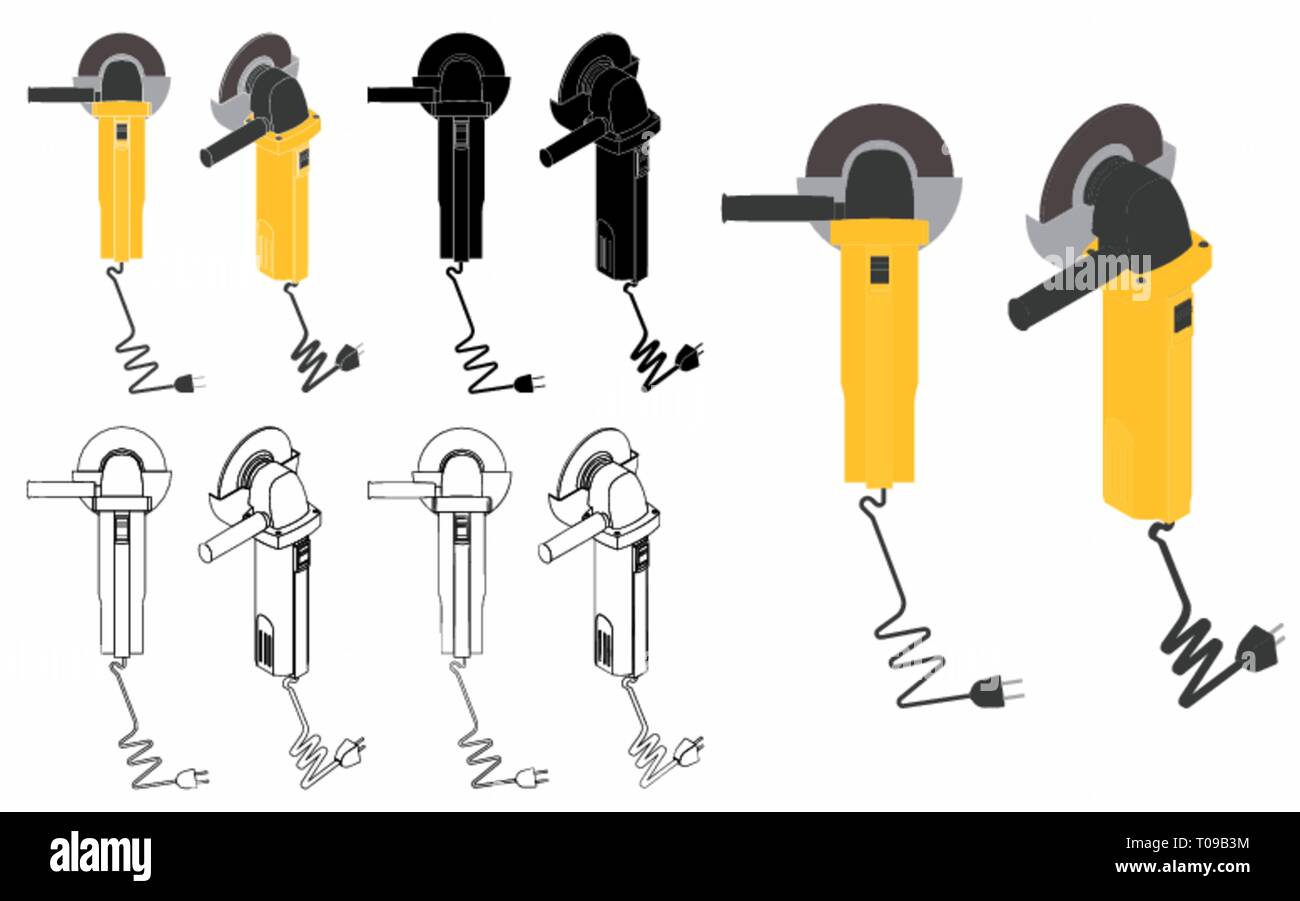 Welding tool - Grinders Stock Vector