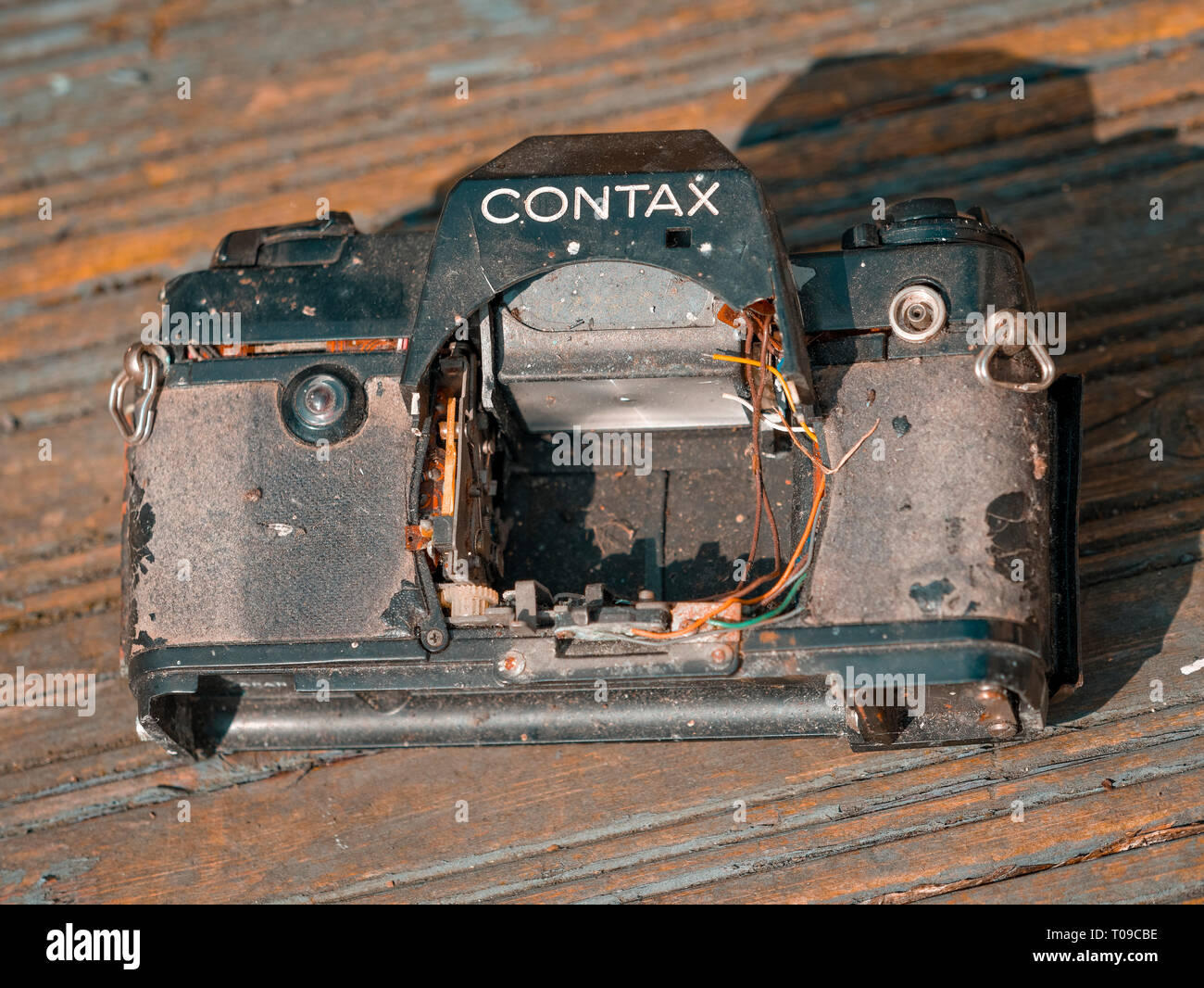 old broken camera