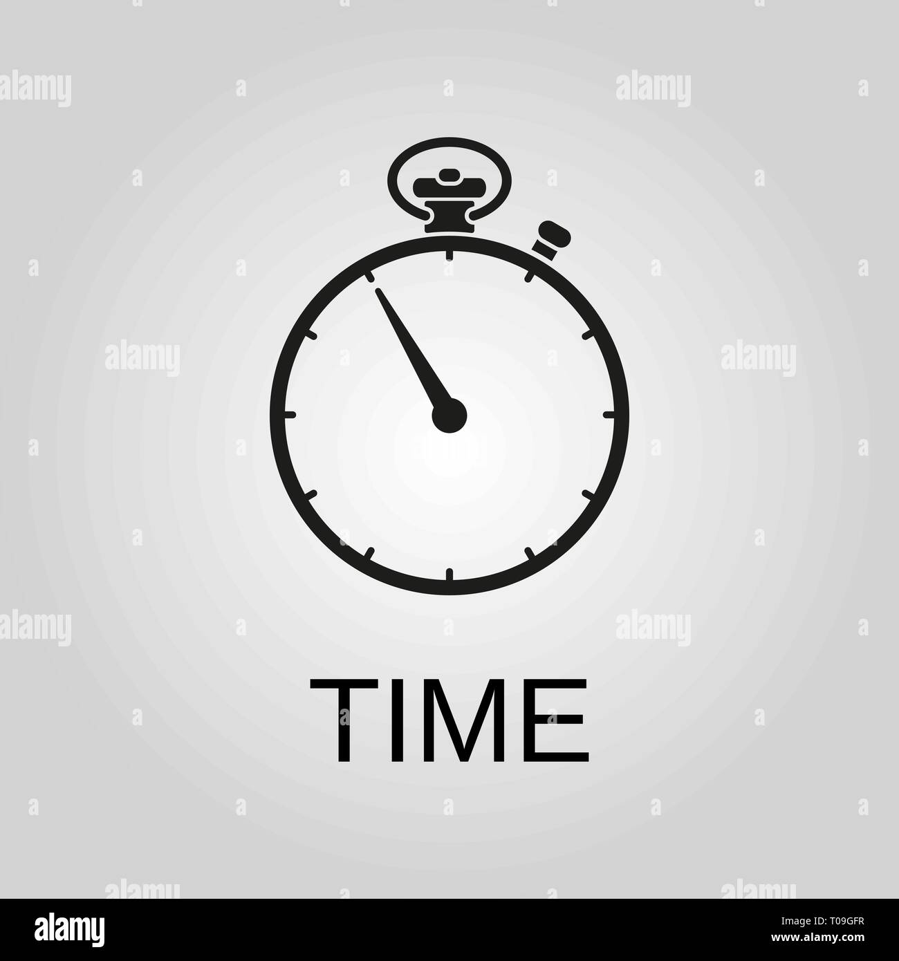 Time icon. Time symbol. Flat design. Stock Vector illustration Stock