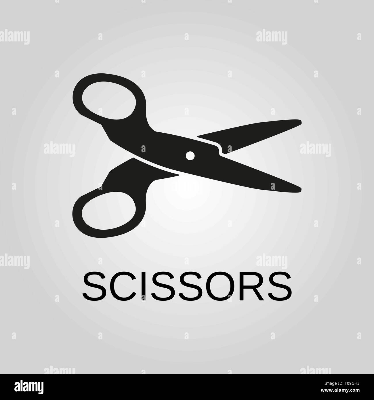 Scissors icon. Scissors symbol. Flat design. Stock - Vector ...