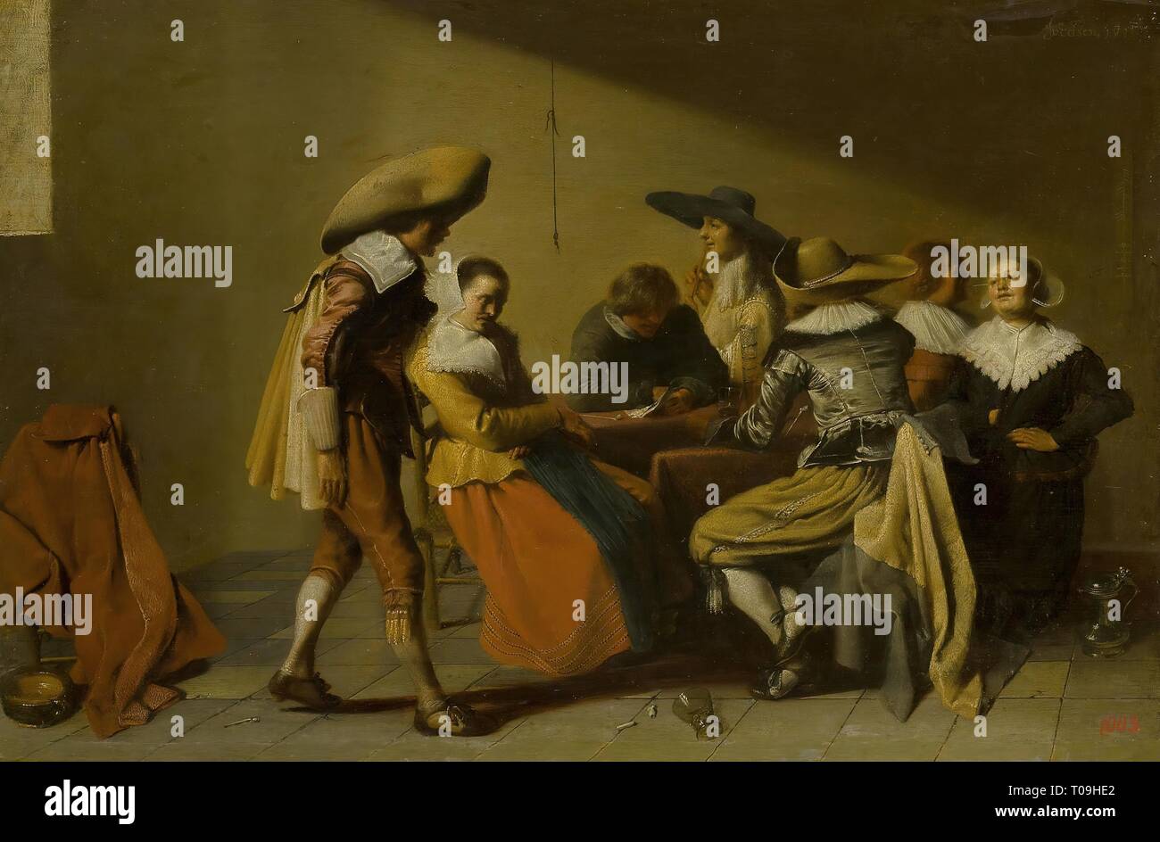 'Reading a Letter'. Holland, 1633. Dimensions 37,5x56 cm. Museum