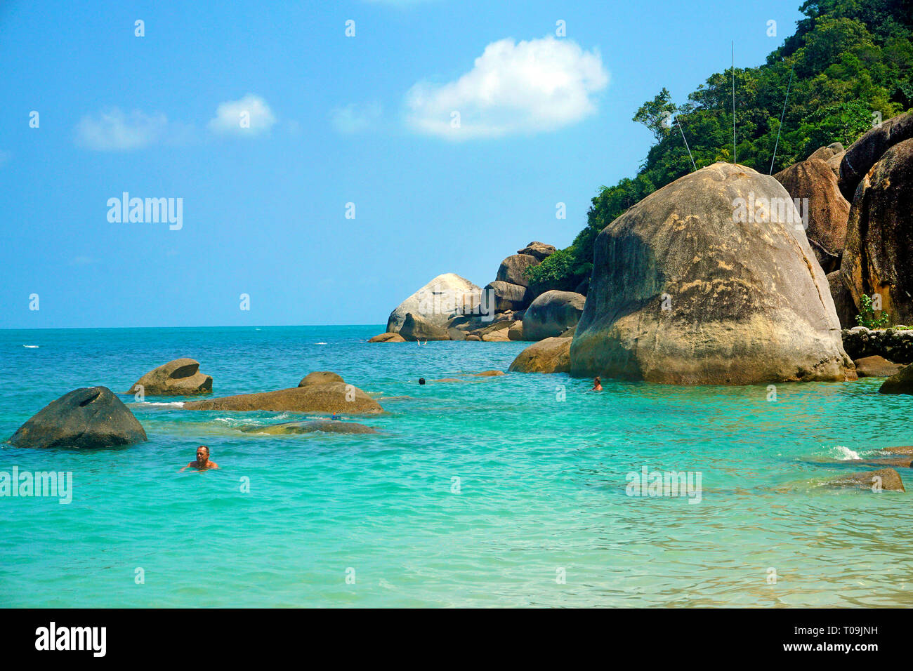 Silver Beach, Chrystal Bay, Koh Samui, Golf von Thailand, Thailand | Silver Beach, Chrystal Bay, Koh Samui, Gulf of Thailand, Thailand Stock Photo