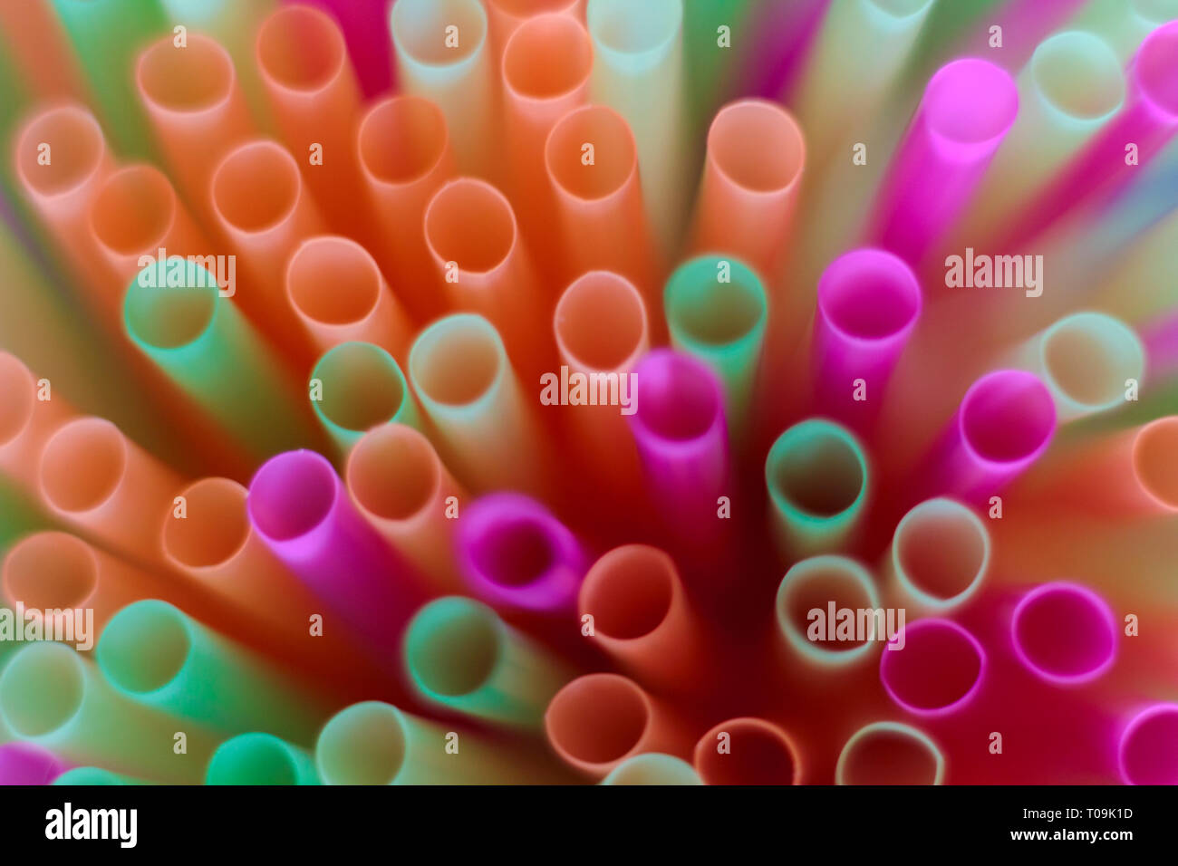 Single use plastic straws Stock Photo Alamy