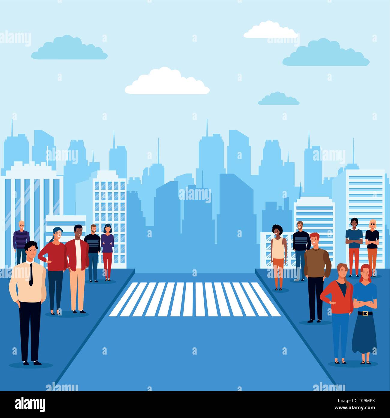 People in the city park Stock Vector Image & Art - Alamy