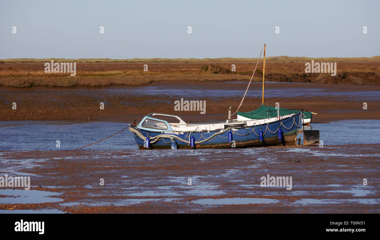 Boats along the Norfolk Coast, England Stock Photo - Alamy