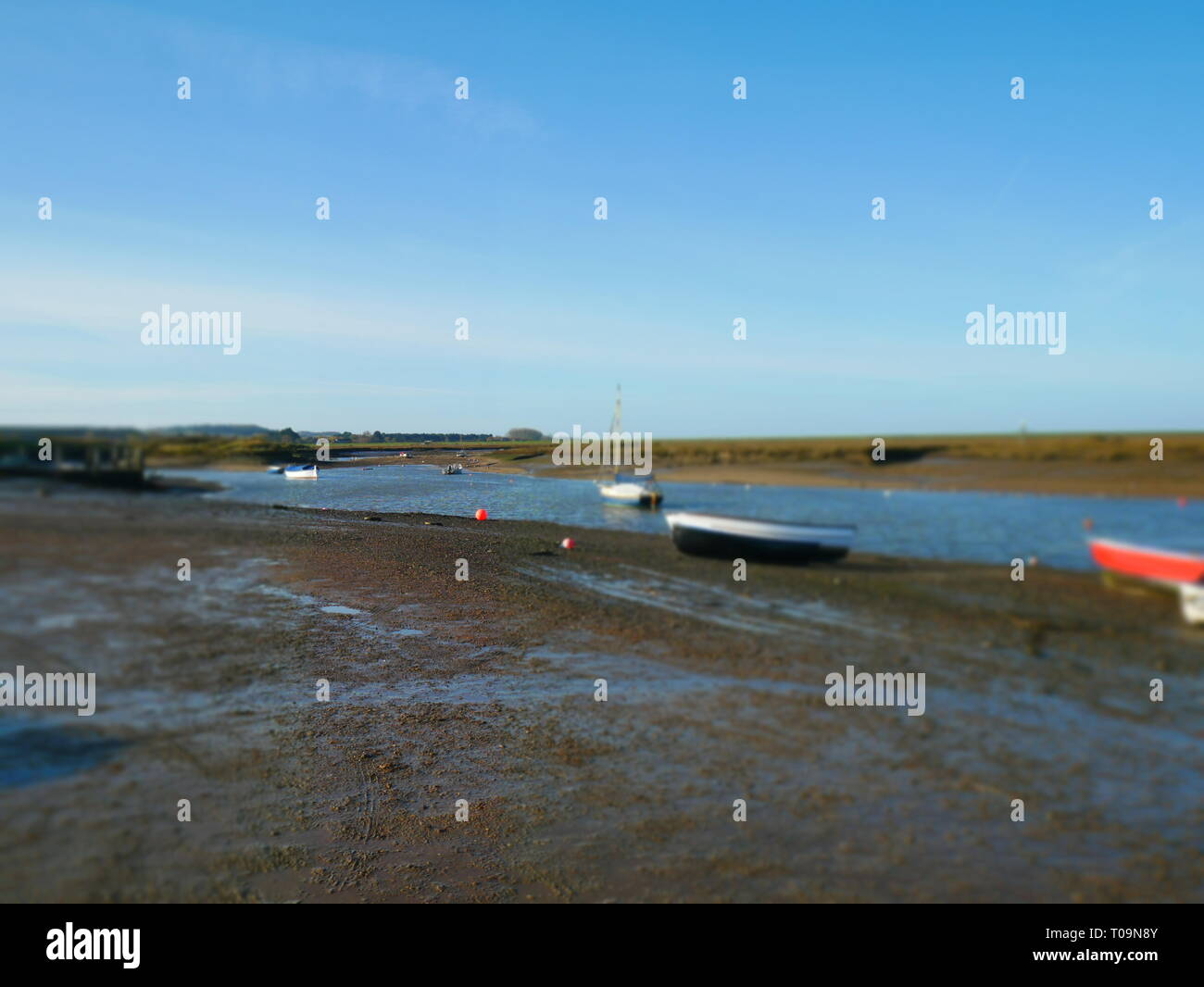 Boats along the Norfolk Coast, England Stock Photo - Alamy
