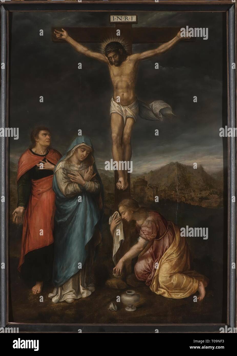 'Crucifixion with the Virgin Mary, St John the Evangelist and Mary ...