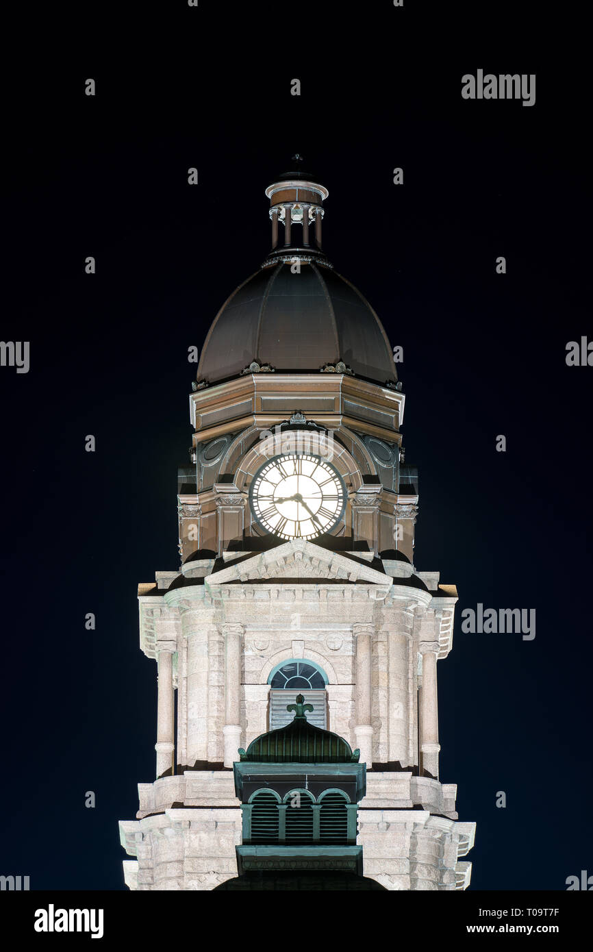Fort Worth Courthouse Clock 032219 Stock Photo Alamy