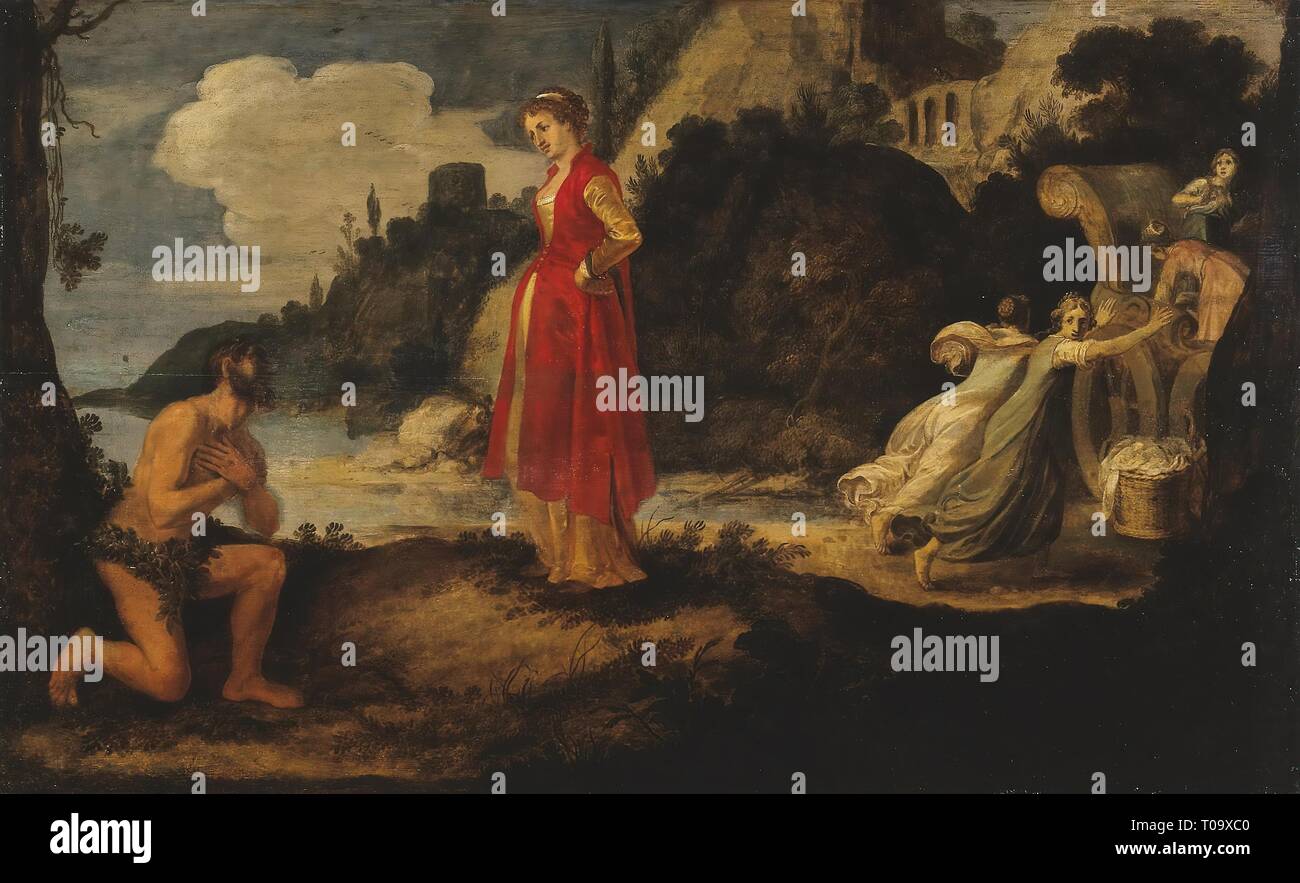 'Ulysses and Nausicaa'. Holland, 16301631. Dimensions 66,5x107 cm