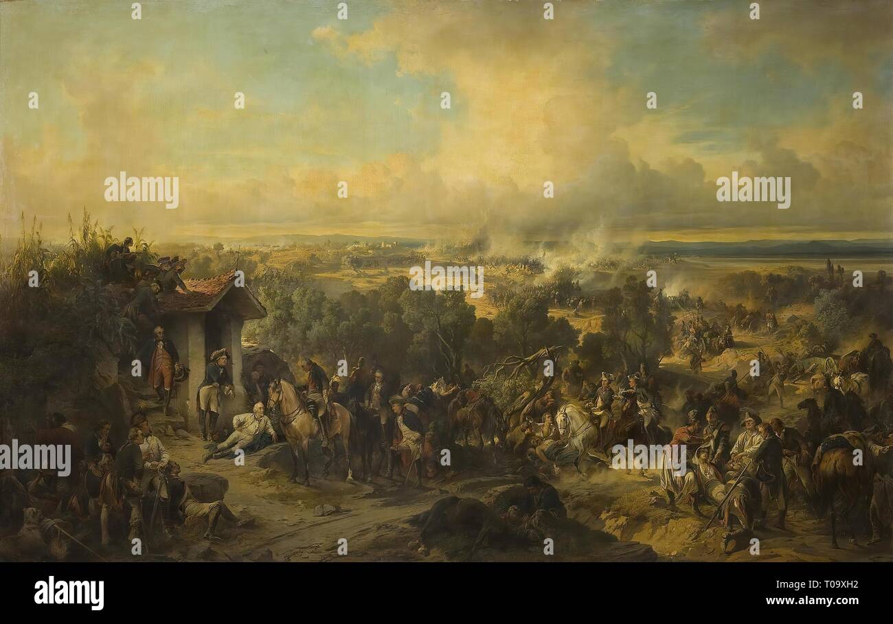 'Battle of Trebbia on 8 June 1799'. Russia, 1857. Dimensions: 221x353 cm. Museum: State Hermitage, St. Petersburg. Author: ALEXANDER VON KOTZEBUE. Stock Photo