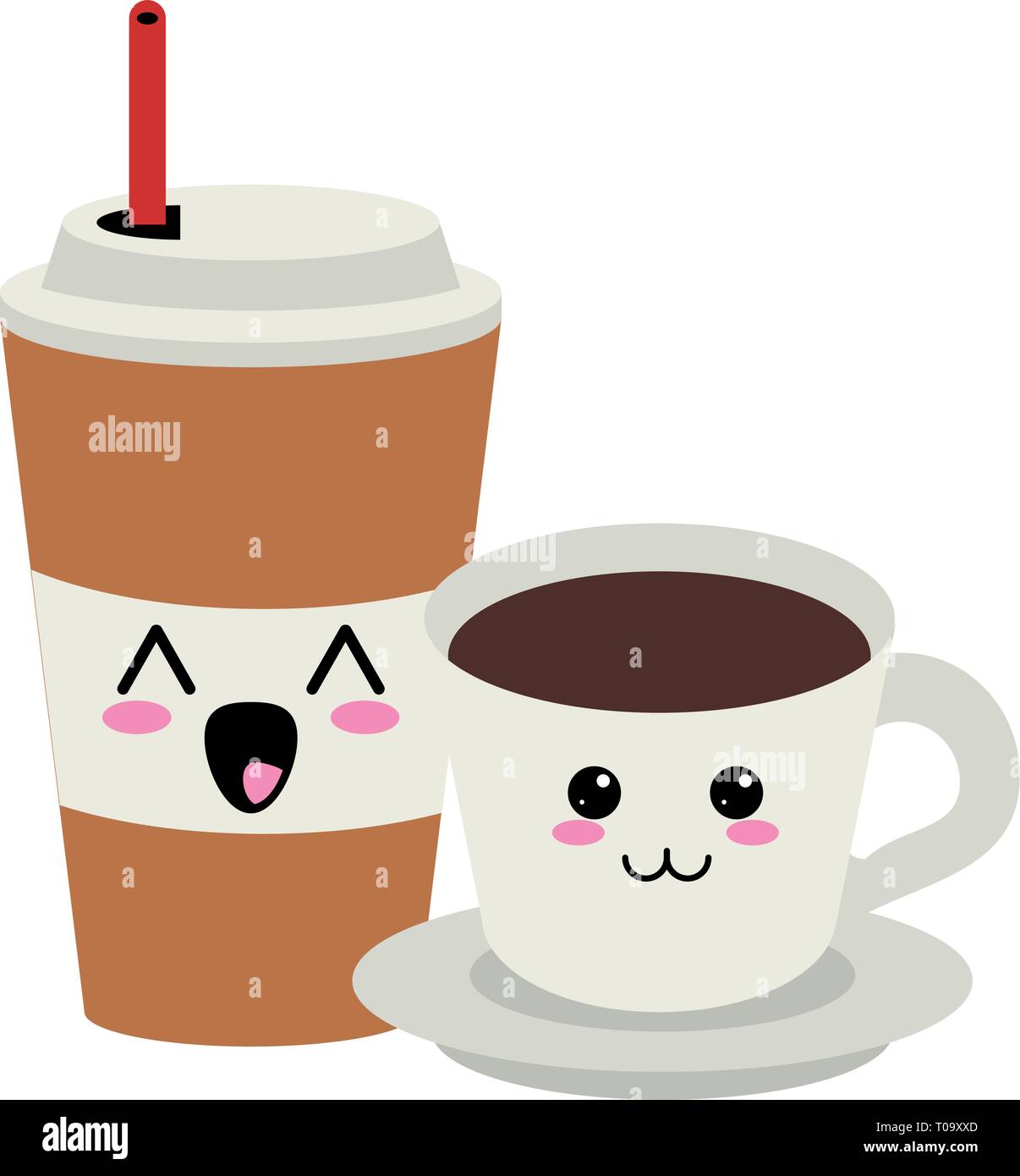 https://c8.alamy.com/comp/T09XXD/ice-coffee-cup-and-drink-hot-kawaii-cartoon-T09XXD.jpg