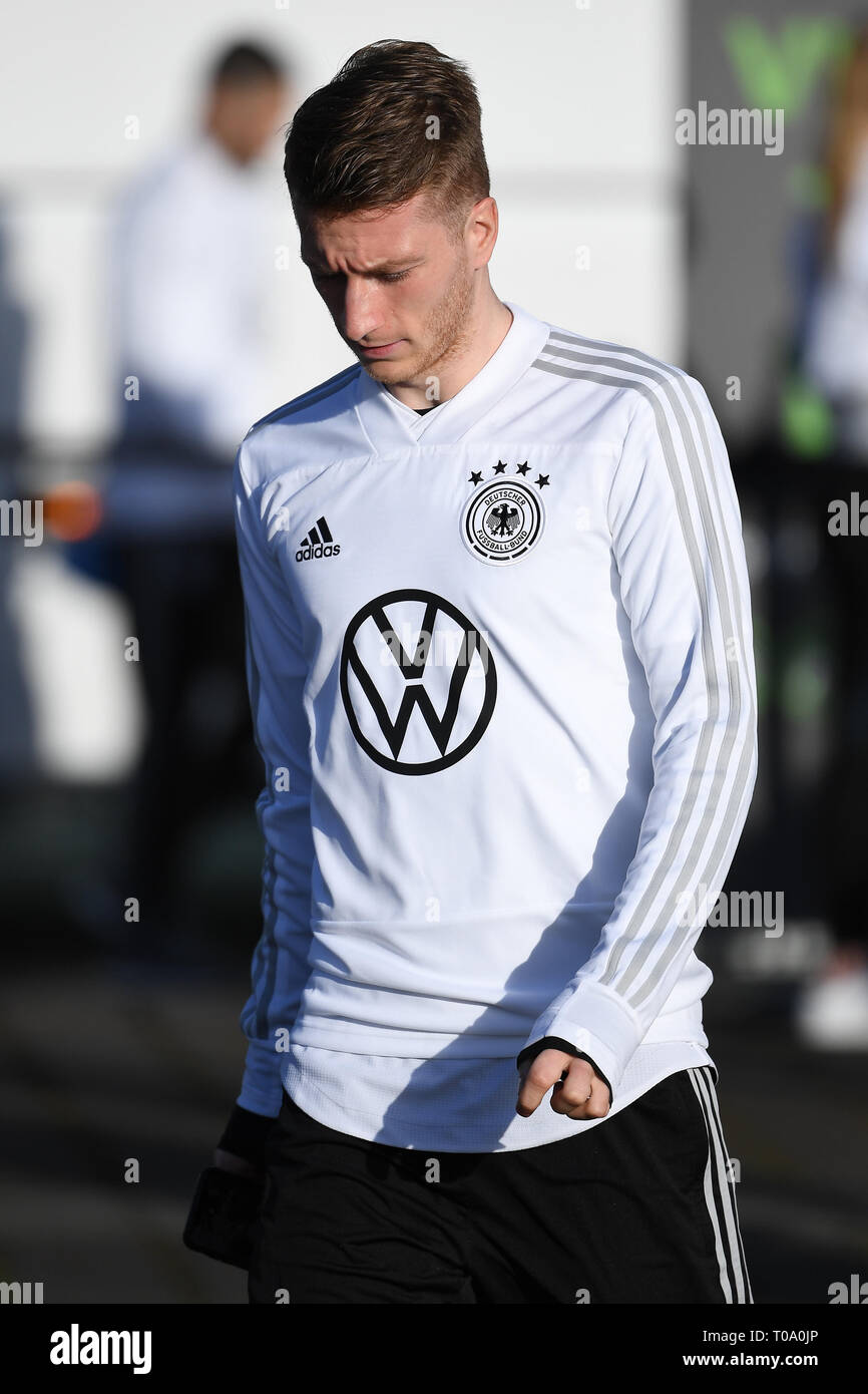 Marco Reuss (Germany). GES / Soccer / National Team: DFB-Teambus, 18.03.2019  Football / Soccer: German National Football Team, New Teambus, Wolfsburg,  March 18, 2019 | usage worldwide Stock Photo - Alamy