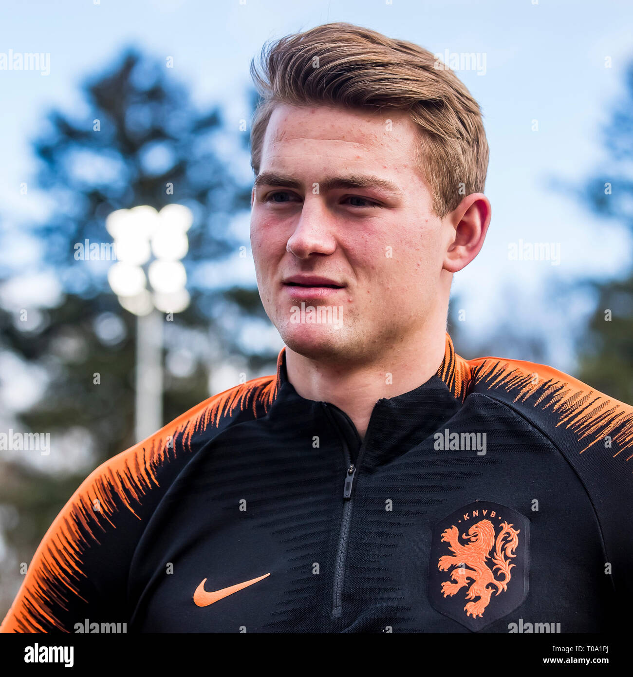 ZEIST, training Dutch team, Nederlands Elftal, football, season 2018-2019, 18-03-2018, KNVB Sports Centre, Matthijs de Ligt Stock Photo