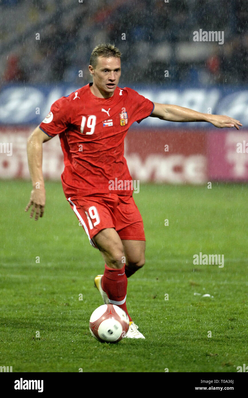 October 7, 2006 - Liberec, Czech republic - Czech republic ''A'' vs San Marino ''A'', 7:0, Group D Euro 2008 qualifying match, 7.10.2006, Liberec, CZE. Tomas Zapotocny. Photo Slavek Ruta (Credit Image: © Slavek Ruta/ZUMA Wire) Stock Photo