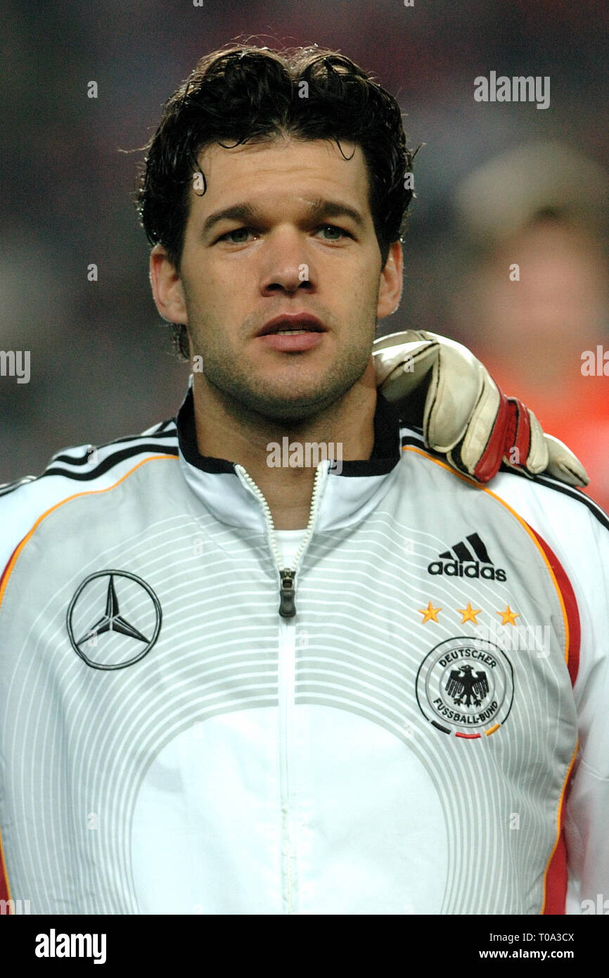 March 24, 2007 - Prague, Czech republic - Euro 2008 group D qualifying match between Czech Republic and Germany, 1:2, Toyota arena in Prague, 24 March 2007, CZE. Michael Ballack,captain of Germany. Photo Slavek Ruta (Credit Image: © Slavek Ruta/ZUMA Wire) Stock Photo