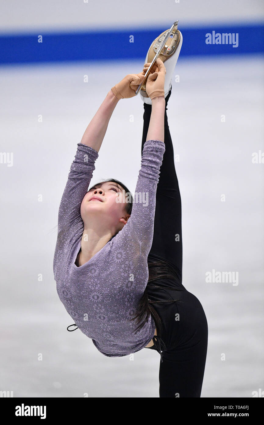 Saitama, Japan. 19th Mar, 2019. ?Rika Kihira (JPN) Figure Skating ISU