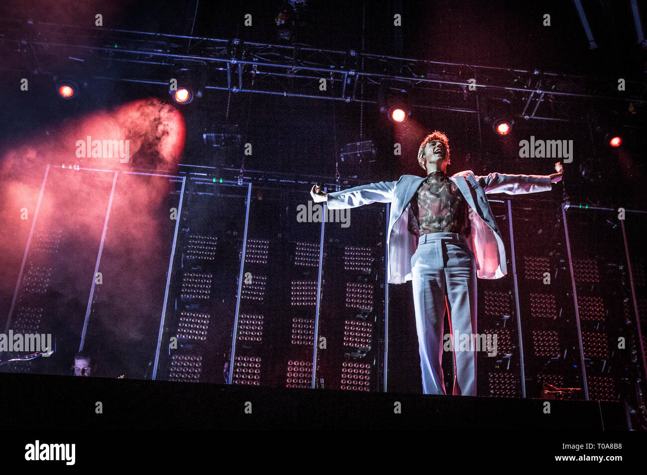 Copenhagen, Denmark. 18th Mar, 2019. Denmark, Roskilde - March 18, 2019. The South African-Australian singer, songwriter and actor Troye Sivan performs a live concert at Forum in Copenhagen. (Photo Credit: Gonzales Photo/Alamy Live News Stock Photo