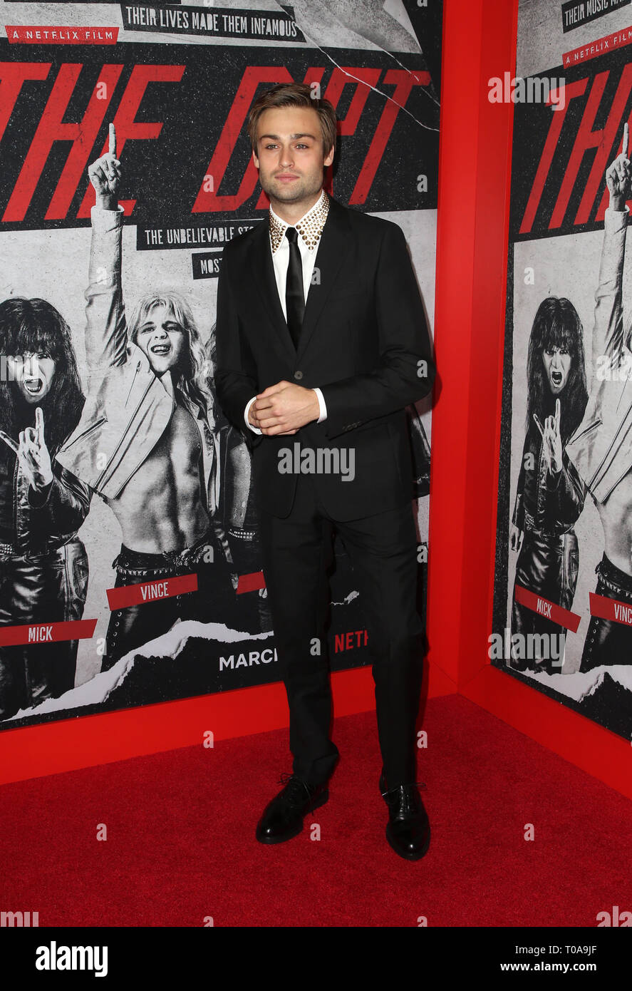 Los Angeles, Ca, USA. 18th Mar, 2019. Douglas Booth, at the NETFLIX premiere of The Dirt at The ArcLight Hollywood in Los Angeles, California on March 18, 2019. Credit: Faye Sadou/Media Punch/Alamy Live News Stock Photo