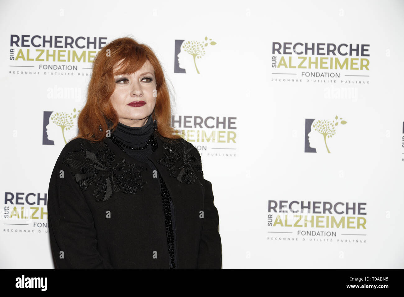 Paris, France. 18th Mar 2019. Catherine Jacob - Photocall of the 14th Gala 2019 of the Association for Alzheimer Research at the Olympia in Paris on March 18, 2019 Credit: Véronique PHITOUSSI/Alamy Live News Stock Photo