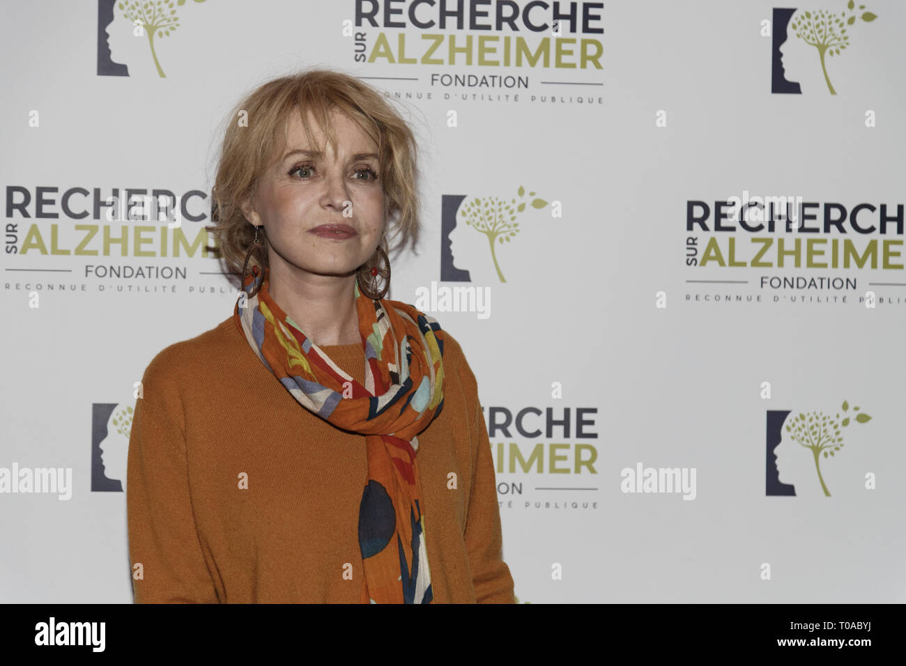 Paris, France. 18th Mar 2019. Fanny Cottençon - Photocall of the 14th Gala 2019 of the Association for Alzheimer Research at the Olympia in Paris on March 18, 2019 Credit: Véronique PHITOUSSI/Alamy Live News Stock Photo