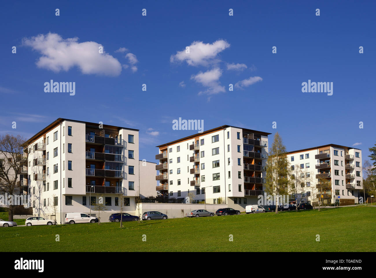 Modern apartment buildings, Stockholm Sweden Stock Photo Alamy