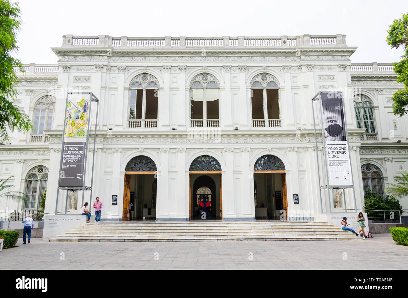 Lima, Peru January 24th, 2018 : The Art Museum of Lima is one of the main museums of Peru Stock Photo