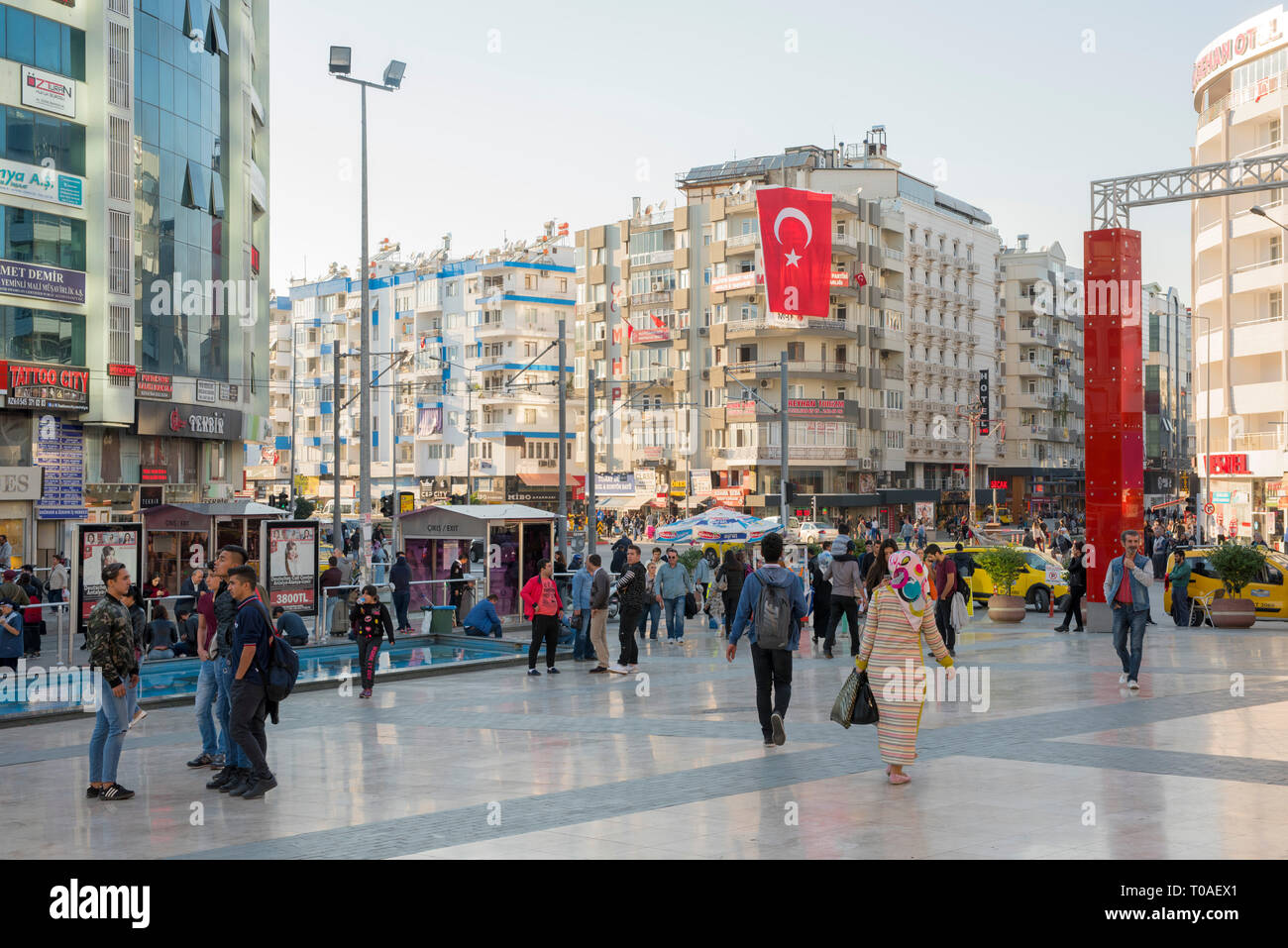 Türkei, Antalya, Sarampol Cad. / Adnan Menderes Bul. Stock Photo