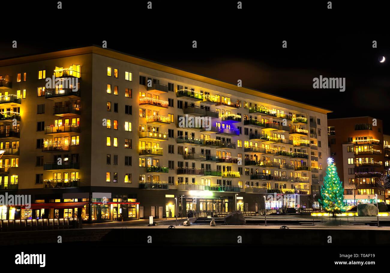 Modern apartment buildings, Stockholm Sweden Stock Photo Alamy