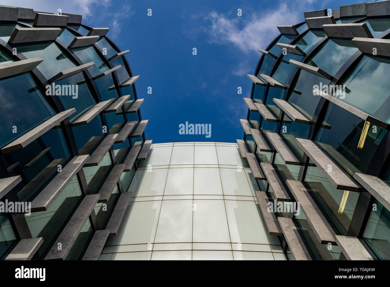 Abstract architectural detail of corporate building suitable as ...